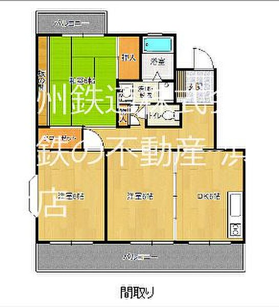 パールマンションITO 205｜静岡県浜松市浜名区西美薗(賃貸マンション3DK・2階・61.24㎡)の写真 その2