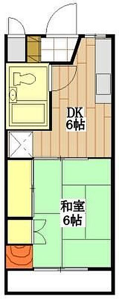 コーポシングル 203｜静岡県浜松市中央区丸塚町(賃貸アパート1DK・2階・25.92㎡)の写真 その2