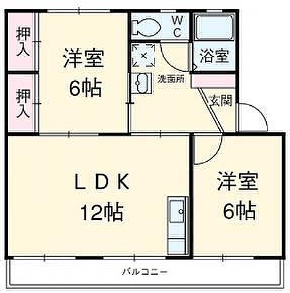 パークハイツ 103｜静岡県浜松市中央区上島１丁目(賃貸アパート2LDK・1階・53.64㎡)の写真 その2