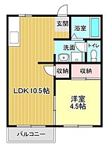 KIメダリストIII 106 ｜ 静岡県浜松市中央区佐藤１丁目31-4（賃貸マンション1LDK・1階・34.26㎡） その2