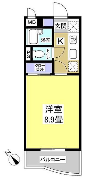 TeafarmII 105｜静岡県浜松市中央区葵東２丁目(賃貸マンション1K・1階・26.00㎡)の写真 その2