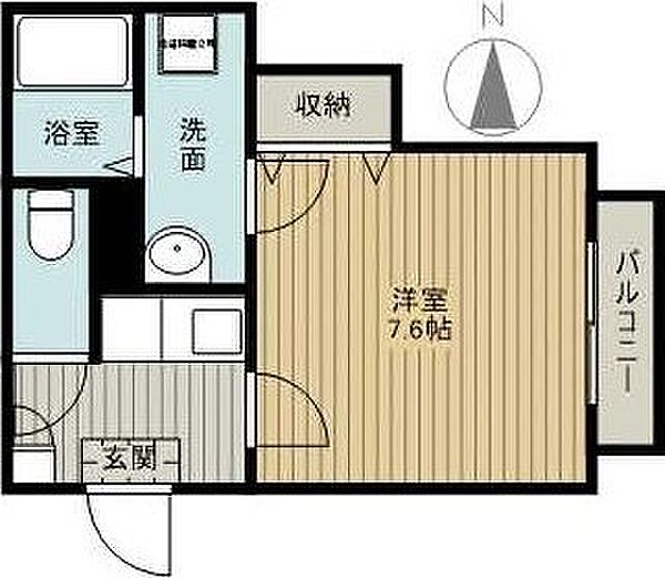 クレフラスト浅田町 101｜静岡県浜松市中央区浅田町(賃貸アパート1K・1階・23.17㎡)の写真 その2