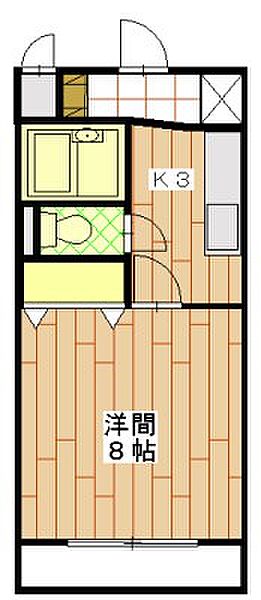 ソーカル 201｜静岡県浜松市中央区安松町(賃貸アパート1K・2階・25.92㎡)の写真 その2