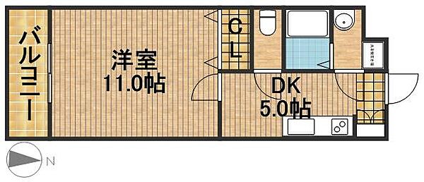 マスカット・G 206｜静岡県浜松市中央区和合北３丁目(賃貸マンション1DK・2階・33.48㎡)の写真 その2