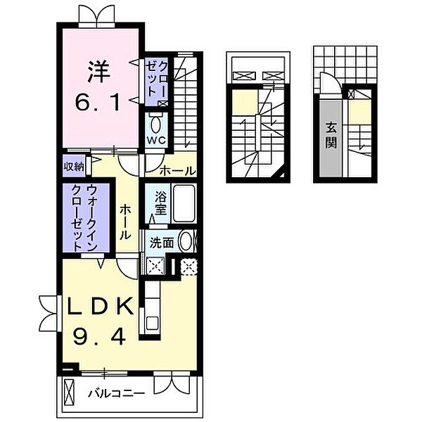 マイズ 305｜静岡県浜松市中央区天神町(賃貸アパート1LDK・3階・55.90㎡)の写真 その2