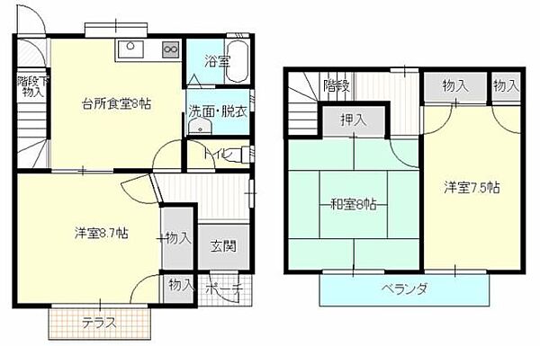 上島3丁目貸家 2｜静岡県浜松市中央区上島３丁目(賃貸一戸建3LDK・--・79.78㎡)の写真 その2