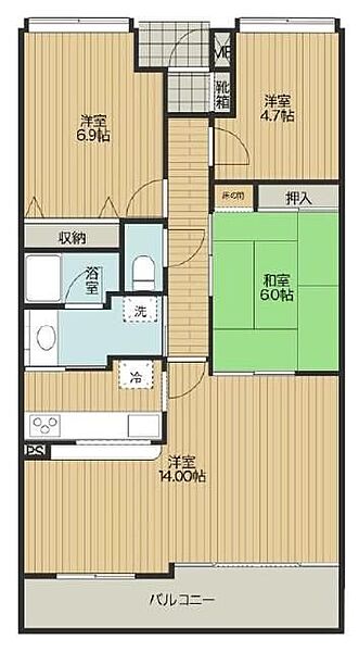 ディアレストいなんば（303） 303｜静岡県浜松市中央区菅原町(賃貸マンション3LDK・3階・76.41㎡)の写真 その2