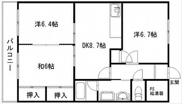 エクセルひくま 602｜静岡県浜松市中央区曳馬６丁目(賃貸マンション3DK・6階・59.22㎡)の写真 その2