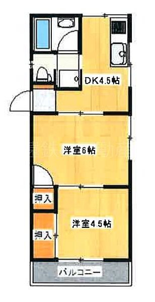 コーポヒサジマ　南棟 205｜静岡県浜松市中央区四本松町(賃貸アパート2DK・2階・33.50㎡)の写真 その2