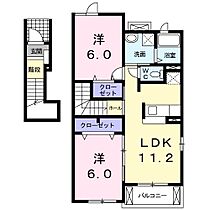 ロンモンターニュ3 201 ｜ 静岡県浜松市中央区若林町118-1（賃貸アパート2LDK・2階・56.19㎡） その2