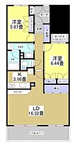 静岡県浜松市中央区広沢１丁目（賃貸マンション2LDK・1階・73.30㎡） その2