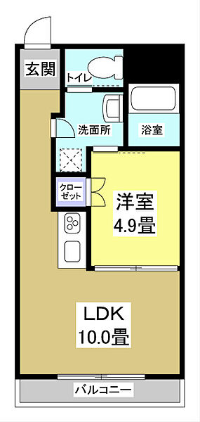 イーストコート 507｜静岡県浜松市中央区板屋町(賃貸マンション1LDK・5階・35.74㎡)の写真 その2