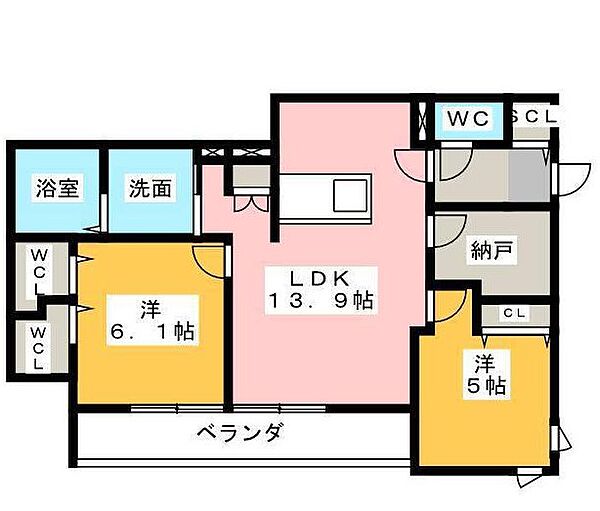Residence　HARU 202｜静岡県浜松市中央区相生町(賃貸マンション2LDK・2階・67.01㎡)の写真 その2