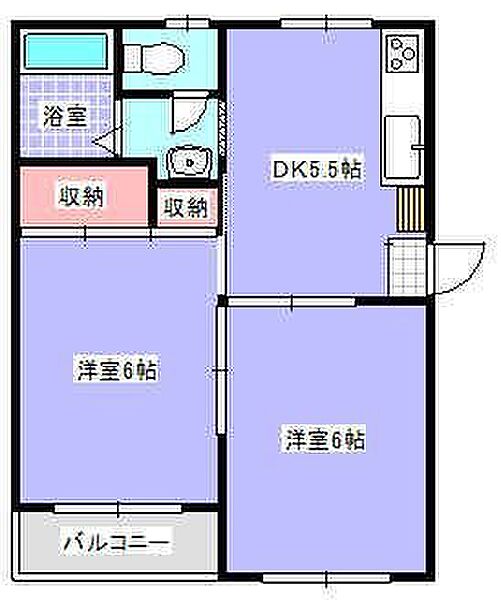 リバーサイド21 203｜静岡県浜松市浜名区小松(賃貸アパート2DK・2階・37.19㎡)の写真 その2