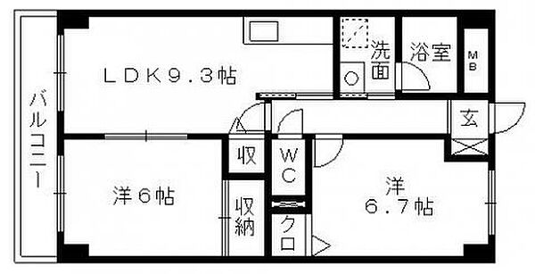 ピース1 101｜静岡県浜松市中央区市野町(賃貸マンション2LDK・1階・53.20㎡)の写真 その2
