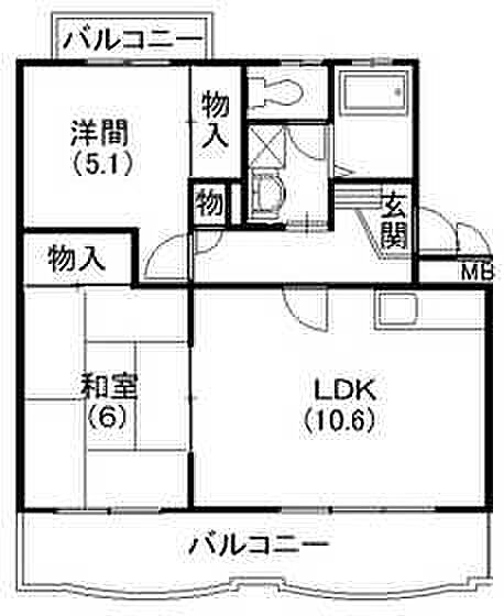 アムゼ楊子21 305｜静岡県浜松市中央区楊子町(賃貸マンション2LDK・3階・50.73㎡)の写真 その2