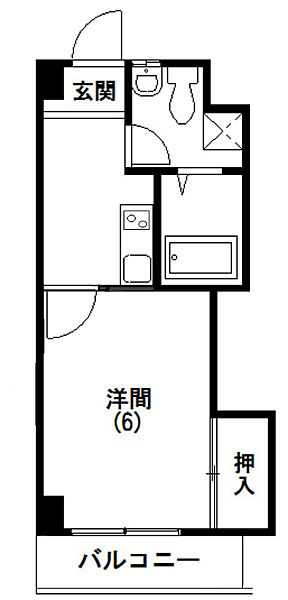 サンリバーハイツ 304｜静岡県浜松市中央区木戸町(賃貸マンション1K・3階・24.37㎡)の写真 その2