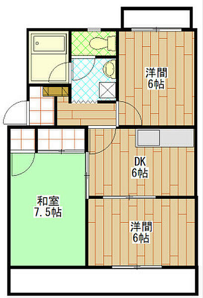 サンセットストリート 302｜静岡県磐田市国府台(賃貸マンション3DK・3階・53.28㎡)の写真 その2