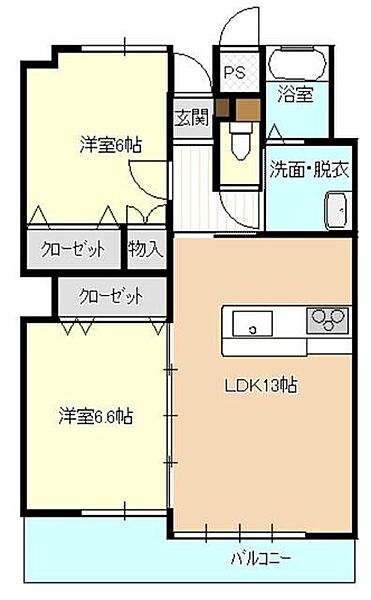 Y’sコート 305｜静岡県浜松市中央区曳馬６丁目(賃貸マンション2LDK・3階・61.44㎡)の写真 その2