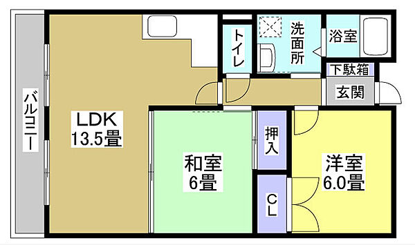 ライフポート野口 105｜静岡県浜松市中央区野口町(賃貸マンション2LDK・1階・53.37㎡)の写真 その2