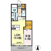 グランツタウン 203 ｜ 静岡県浜松市中央区佐藤２丁目823番、824番（賃貸アパート1LDK・2階・36.81㎡） その2