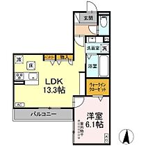 D-Hills天王 202 ｜ 静岡県浜松市中央区天王町1548-4（賃貸アパート1LDK・2階・46.55㎡） その2