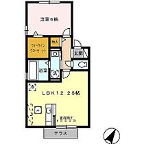 Green Stage 105 ｜ 静岡県磐田市富丘844（賃貸アパート1LDK・1階・45.84㎡） その2