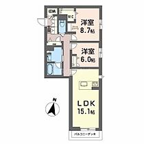 ヘスティア 0105 ｜ 静岡県浜松市中央区佐藤３丁目615-1（賃貸マンション2LDK・1階・74.20㎡） その2