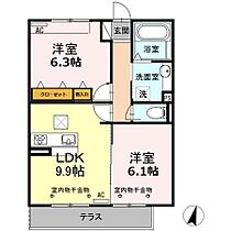 Recente和田　B棟  ｜ 静岡県浜松市中央区和田町（賃貸アパート2LDK・1階・52.80㎡） その2