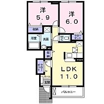 デスパシオII 103 ｜ 静岡県磐田市豊浜3799番地1（賃貸アパート2LDK・1階・55.37㎡） その2