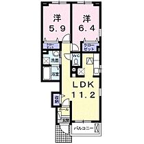 リンゴの木 103 ｜ 静岡県浜松市中央区高塚町2312-53（賃貸アパート2LDK・1階・55.17㎡） その2