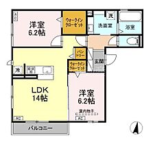 D-Hills上浅田II 301 ｜ 静岡県浜松市中央区上浅田２丁目9-11（賃貸アパート2LDK・3階・64.33㎡） その1