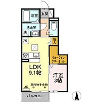 ドエル上西  ｜ 静岡県浜松市中央区上西町（賃貸アパート1LDK・1階・33.18㎡） その2