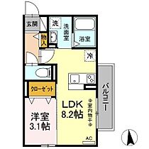 ミラフローレス 203 ｜ 静岡県浜松市中央区元浜町313-1（賃貸アパート1LDK・2階・30.31㎡） その2