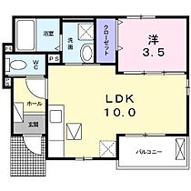 メゾンエス 103 ｜ 静岡県浜松市中央区西ケ崎町40（賃貸アパート1LDK・1階・34.05㎡） その2