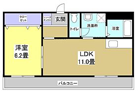 シャングリラ  ｜ 静岡県浜松市中央区植松町（賃貸マンション1LDK・2階・42.50㎡） その2