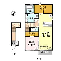 アミュールコート掛川 201 ｜ 静岡県掛川市富部字東浦767-1（賃貸アパート1LDK・2階・55.51㎡） その2