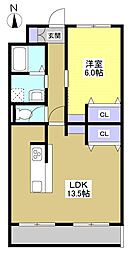 間取図画像 1LDK