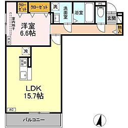 間取図画像 1LDK
