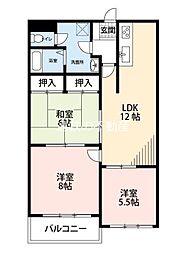 ダイヤモンド寿泉 3LDKの間取図画像