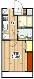ネクステージ新橋 1Kの間取図画像