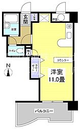 サンパレス21萩丘西 ワンルームの間取図画像