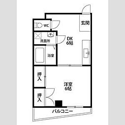 EIGHTBUILDING 1DKの間取図画像