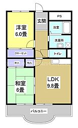 エミネンス 2LDKの間取図画像