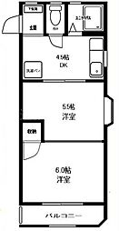 シャローゼ 2Kの間取図画像