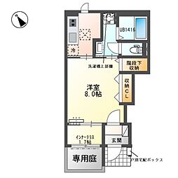 NEOリバティ 1Kの間取図画像