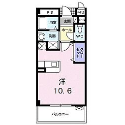 マーベラス ワンルームの間取図画像