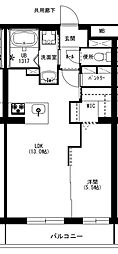 エクシード三方原III(北棟) 1LDKの間取図画像