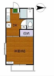 エスポワール 1DKの間取図画像