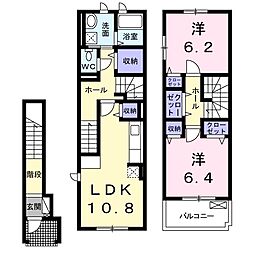ヴィラ・サウス 2LDKの間取図画像